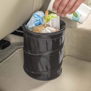 CAR TRASH CAN TRAVEL PORTABLE BLACK CAR TRASH CAN TRAVEL PORTABLE BLACK